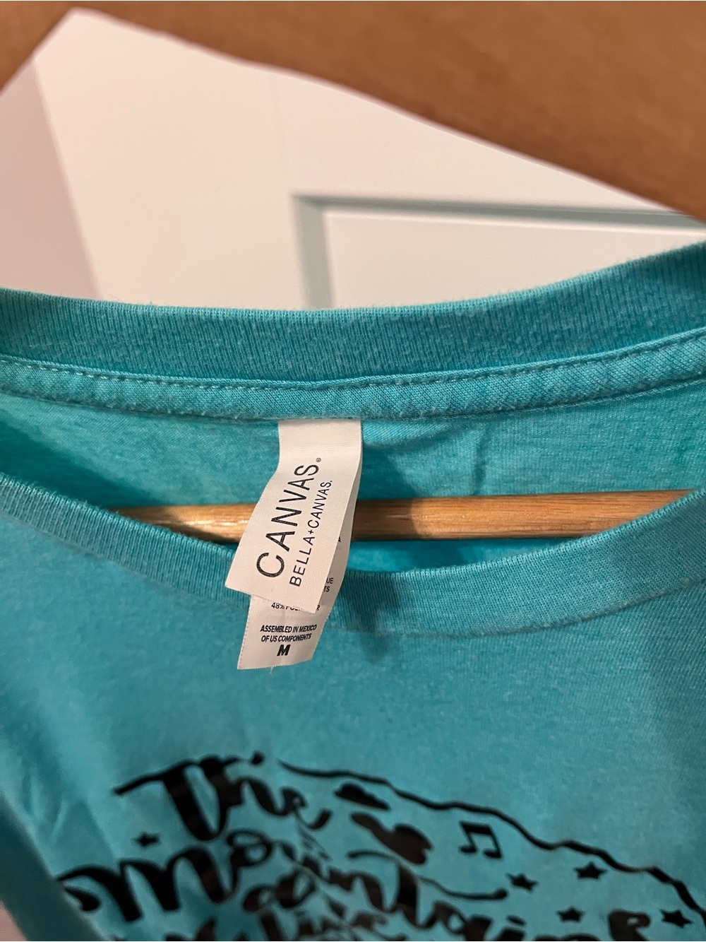 Women’s Teal Graphic Tee - The Mountains Are Calling - Picture 2 of 2